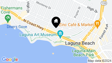 Map of 336 N Coast Highway, Laguna Beach CA, 92651