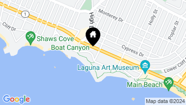 Map of 530 Cliff Drive 304, Laguna Beach CA, 92651