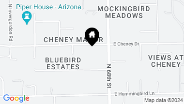Map of 6721 E Cheney Drive, Paradise Valley AZ, 85253