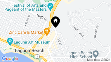 Map of 136 Cedar Way, Laguna Beach CA, 92651