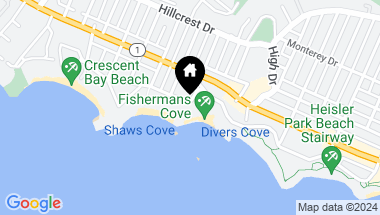 Map of 843 Cliff Drive, Laguna Beach CA, 92651