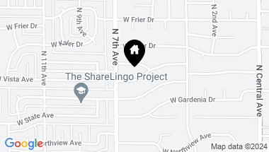 Map of 526 W VISTA Avenue, Phoenix AZ, 85021