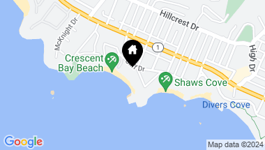 Map of 1187 Marine Drive, Laguna Beach CA, 92651