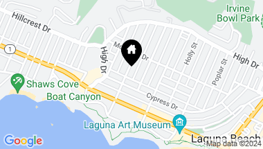 Map of 335 Myrtle Street, Laguna Beach CA, 92651