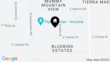 Map of 7528 N 66TH Street, Paradise Valley AZ, 85253