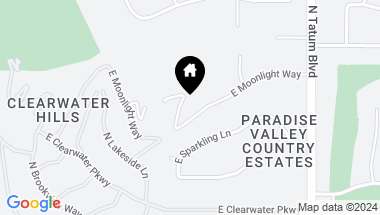 Map of 4636 E MOONLIGHT Way, Paradise Valley AZ, 85253