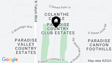 Map of 7555 N EUCALYPTUS Drive, Paradise Valley AZ, 85253