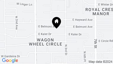 Map of 118 E Kaler Drive, Phoenix AZ, 85020