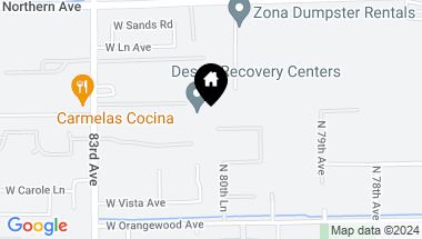 Map of 8060 W BELMONT Avenue, Glendale AZ, 85303