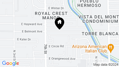 Map of 739 E BELMONT Avenue, Phoenix AZ, 85020
