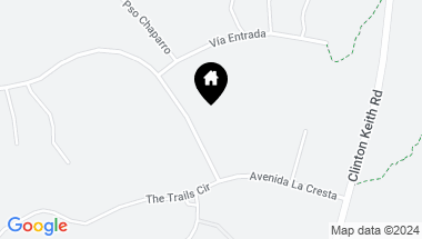 Map of 35130 Avenida La Cresta, Murrieta CA, 92562