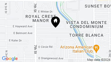 Map of 814 E BELMONT Avenue, Phoenix AZ, 85020
