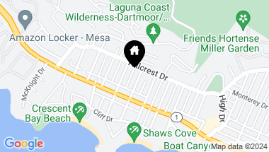 Map of 266 La Brea Street, Laguna Beach CA, 92651