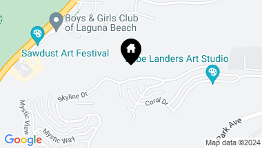 Map of 1425 Skyline Drive, Laguna Beach CA, 92651