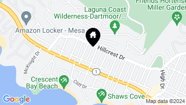 Map of 276 Chiquita Street, Laguna Beach CA, 92651