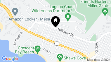 Map of 284 Chiquita Street, Laguna Beach CA, 92651