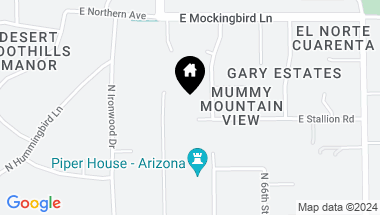Map of 6440 E STALLION Road, Paradise Valley AZ, 85253