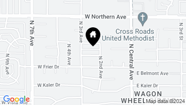 Map of 216 W BELMONT Avenue, Phoenix AZ, 85021