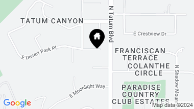 Map of 4723 E Desert Park Place, Paradise Valley AZ, 85253