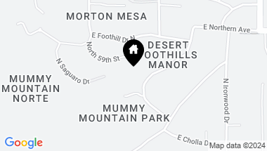 Map of 7726 N FOOTHILL Drive S, Paradise Valley AZ, 85253