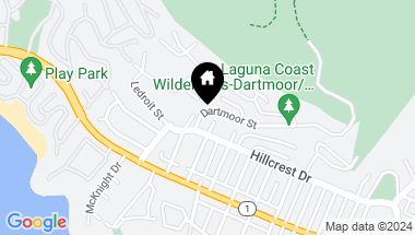 Map of 329 Dartmoor Street, Laguna Beach CA, 92651