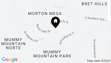 Map of 7805 N MOHAVE Road # 58, Paradise Valley AZ, 85253
