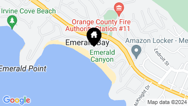 Map of 66 Emerald Bay, Laguna Beach CA, 92651