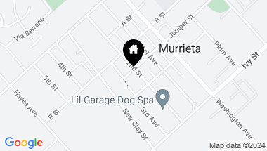Map of 24815 2nd Avenue, Murrieta CA, 92562