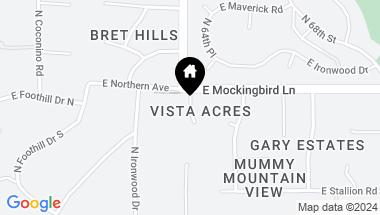 Map of 7841 N Invergordon Place, Paradise Valley AZ, 85253
