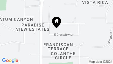 Map of 5006 E CRESTVIEW Drive, Paradise Valley AZ, 85253