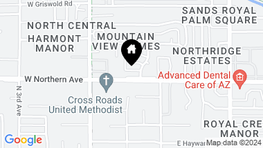 Map of 120 E NORTHERN Avenue, Phoenix AZ, 85020
