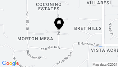 Map of 8039 N Coconino Road Unit: -, Paradise Valley AZ, 85253