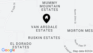 Map of 8060 N MUMMY MOUNTAIN Road, Paradise Valley AZ, 85253