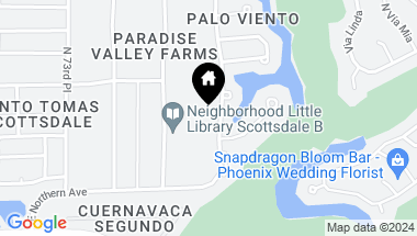 Map of 8120 N VIA DE LAGO --, Scottsdale AZ, 85258