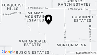Map of 8055 N MUMMY MOUNTAIN Road, Paradise Valley AZ, 85253