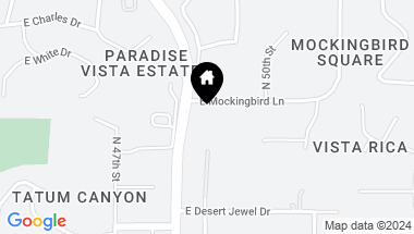 Map of 4899 E MOCKINGBIRD Lane, Paradise Valley AZ, 85253