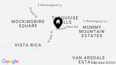 Map of 8229 N 54TH Street, Paradise Valley AZ, 85253