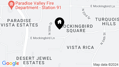Map of 5030 E MOCKINGBIRD Lane, Paradise Valley AZ, 85253