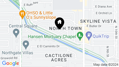 Map of 402 E LAS PALMARITAS Drive, Phoenix AZ, 85020