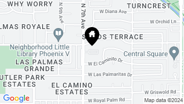 Map of 8325 N 7TH Avenue, Phoenix AZ, 85021