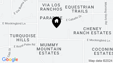 Map of 5724 E MOCKINGBIRD Lane, Paradise Valley AZ, 85253