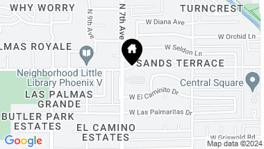 Map of 630 W ECHO Lane, Phoenix AZ, 85021