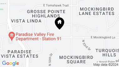 Map of 5102 E BUTLER Drive, Paradise Valley AZ, 85253