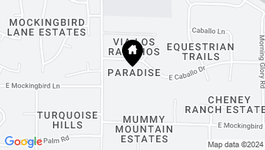 Map of 5665 E Caballo Drive, Paradise Valley AZ, 85253