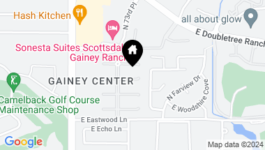 Map of 7374 E WOODSAGE Lane, Scottsdale AZ, 85258