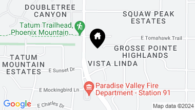 Map of 4829 E ORCHID Lane, Paradise Valley AZ, 85253