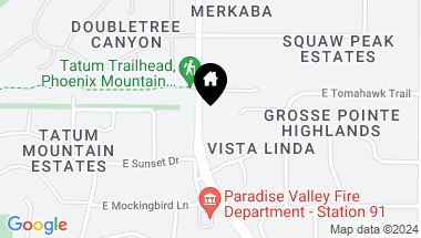Map of 8635 N TATUM Boulevard, Paradise Valley AZ, 85253