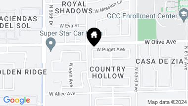 Map of 6455 W PUGET Avenue, Glendale AZ, 85302