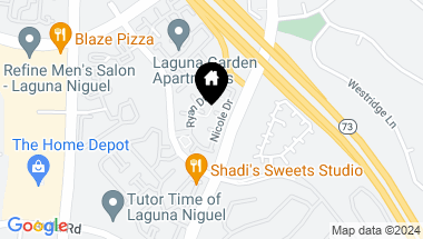Map of 27277 Nicole Drive, Laguna Niguel CA, 92677