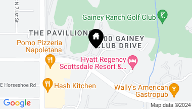 Map of 7222 E GAINEY RANCH Road # 208, Scottsdale AZ, 85258